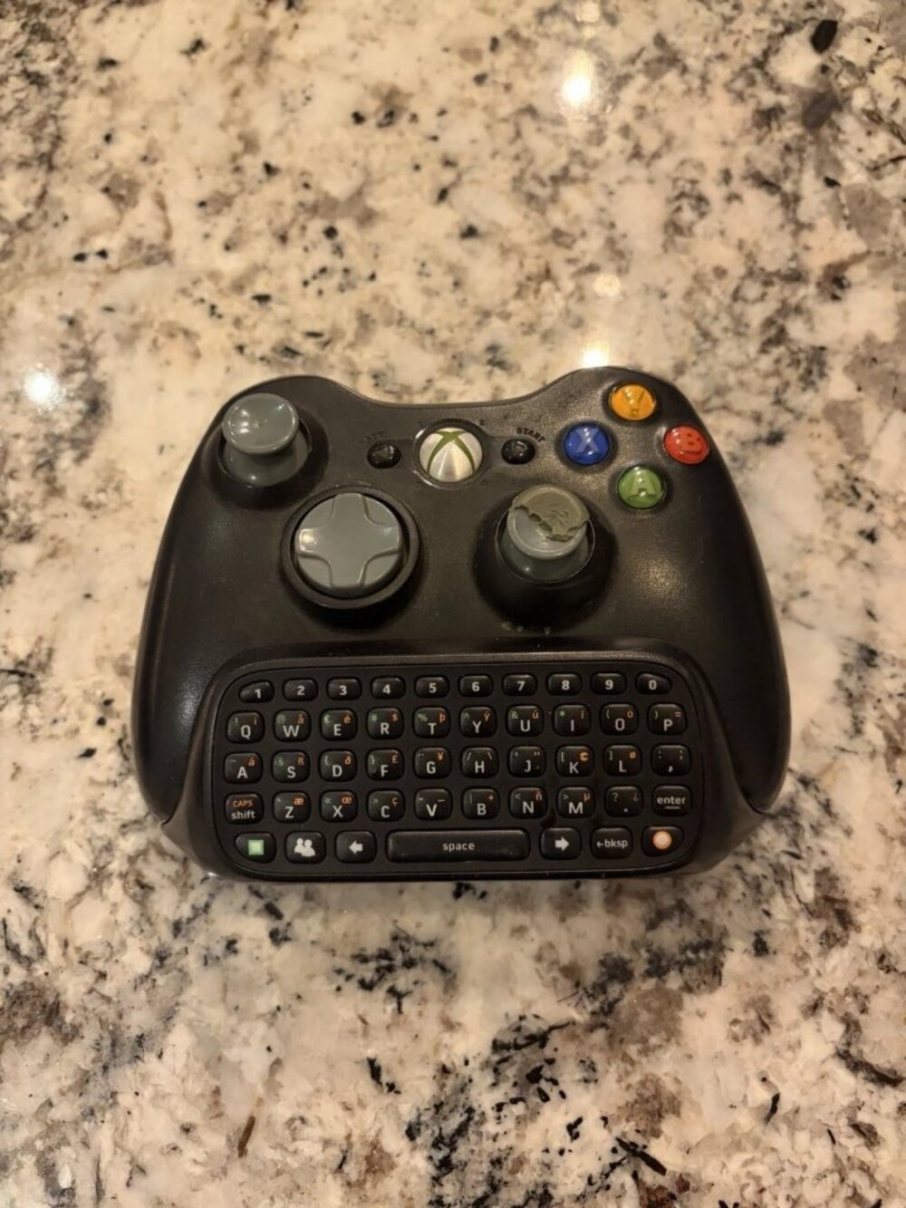 Xbox 360 Wireless Controller Black With Chatpad